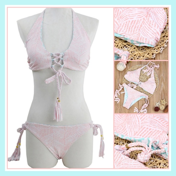 New! Lace Up Bra Front / Deep Scoop Neckline - Picture 5 of 6